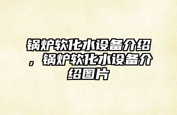 鍋爐軟化水設備介紹，鍋爐軟化水設備介紹圖片