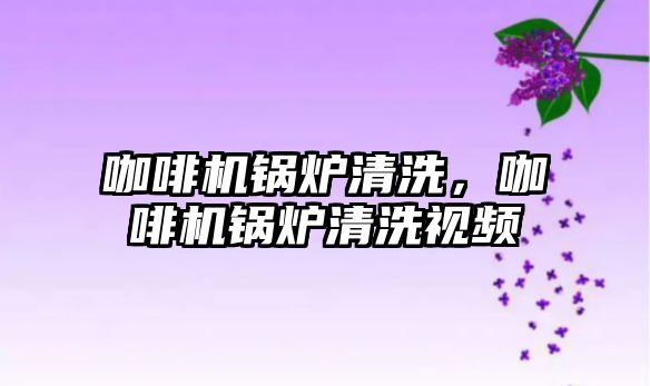 咖啡機鍋爐清洗，咖啡機鍋爐清洗視頻