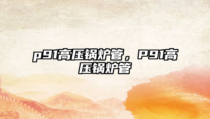 p91高壓鍋爐管，P91高壓鍋爐管