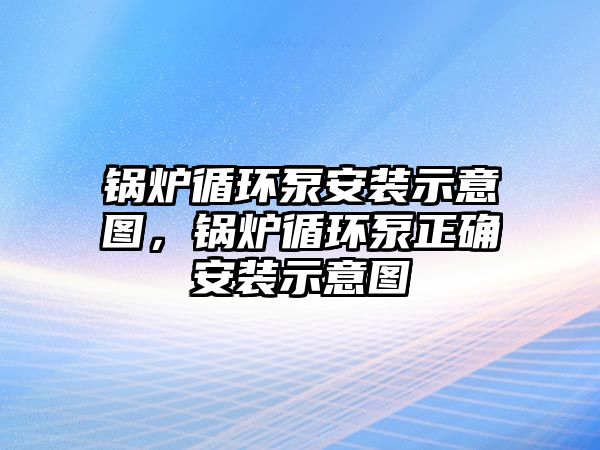 鍋爐循環(huán)泵安裝示意圖，鍋爐循環(huán)泵正確安裝示意圖