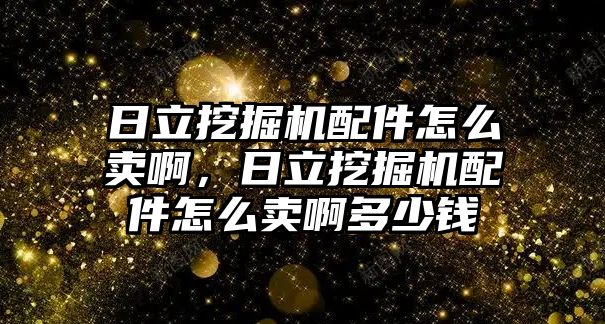 日立挖掘機(jī)配件怎么賣啊，日立挖掘機(jī)配件怎么賣啊多少錢