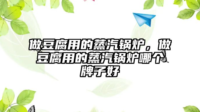 做豆腐用的蒸汽鍋爐，做豆腐用的蒸汽鍋爐哪個(gè)牌子好