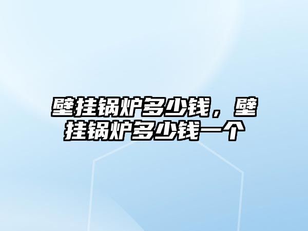 壁掛鍋爐多少錢，壁掛鍋爐多少錢一個