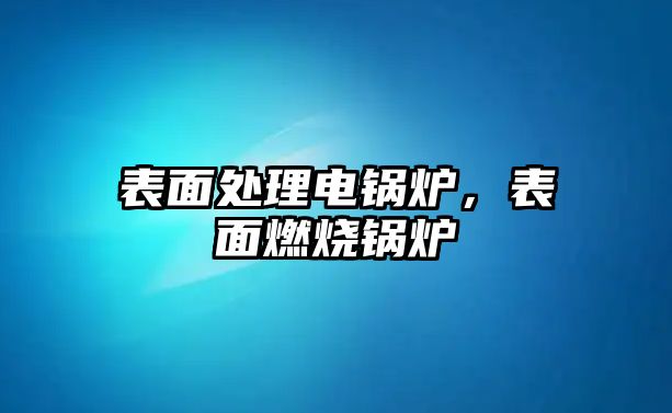 表面處理電鍋爐，表面燃燒鍋爐