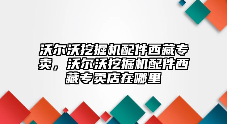 沃爾沃挖掘機(jī)配件西藏專賣，沃爾沃挖掘機(jī)配件西藏專賣店在哪里