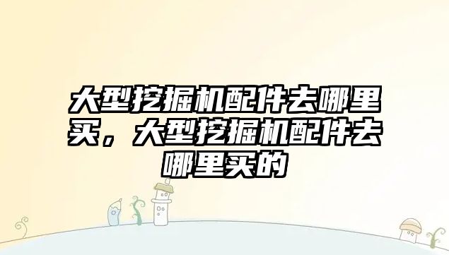 大型挖掘機配件去哪里買，大型挖掘機配件去哪里買的