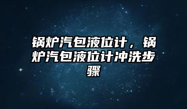 鍋爐汽包液位計，鍋爐汽包液位計沖洗步驟