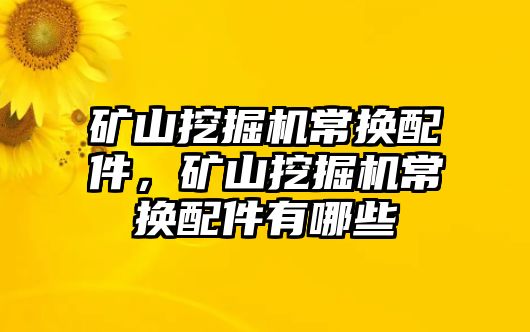 礦山挖掘機(jī)常換配件，礦山挖掘機(jī)常換配件有哪些