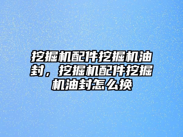 挖掘機配件挖掘機油封，挖掘機配件挖掘機油封怎么換