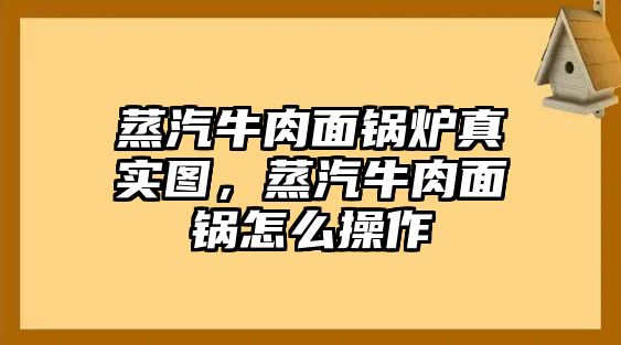 蒸汽牛肉面鍋爐真實(shí)圖，蒸汽牛肉面鍋怎么操作