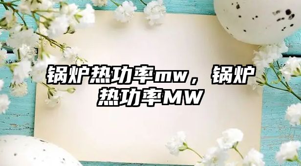 鍋爐熱功率mw，鍋爐熱功率MW