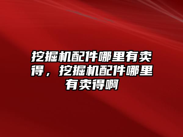 挖掘機配件哪里有賣得，挖掘機配件哪里有賣得啊