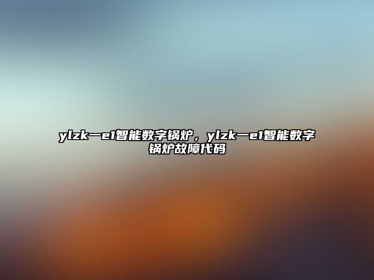 ylzk一e1智能數(shù)字鍋爐，ylzk一e1智能數(shù)字鍋爐故障代碼