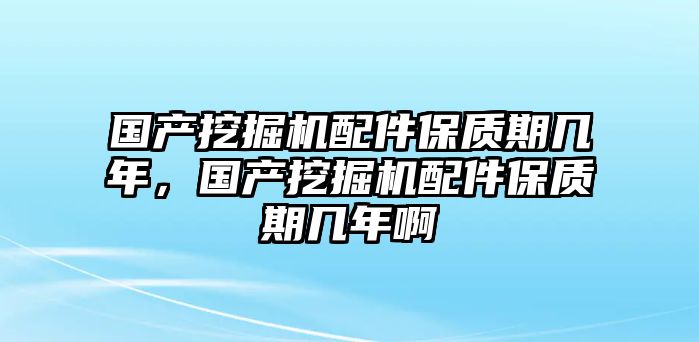 國產(chǎn)挖掘機配件保質(zhì)期幾年，國產(chǎn)挖掘機配件保質(zhì)期幾年啊