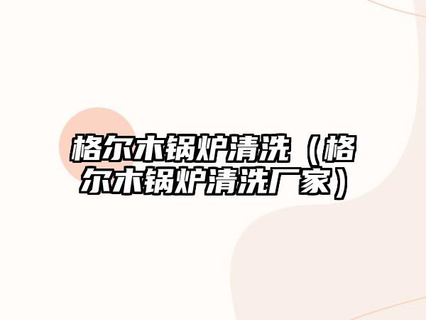 格爾木鍋爐清洗（格爾木鍋爐清洗廠(chǎng)家）