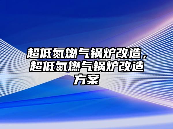 超低氮燃?xì)忮仩t改造，超低氮燃?xì)忮仩t改造方案