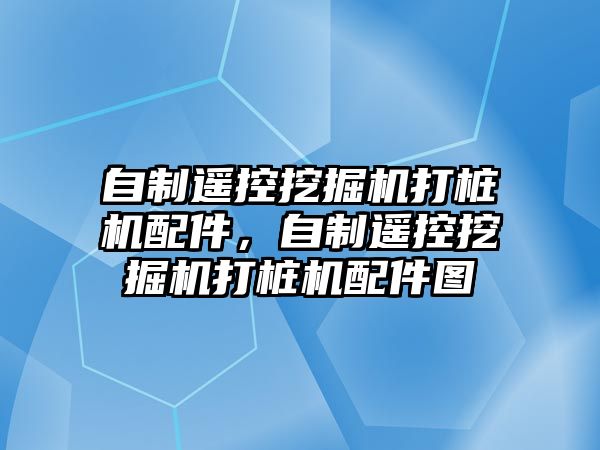 自制遙控挖掘機打樁機配件，自制遙控挖掘機打樁機配件圖