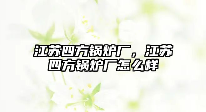 江蘇四方鍋爐廠，江蘇四方鍋爐廠怎么樣