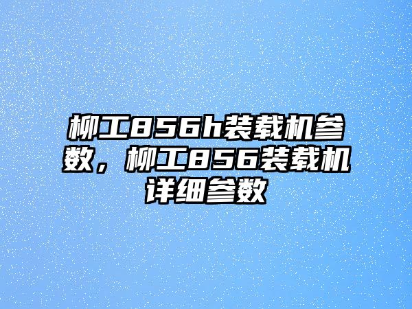 柳工856h裝載機(jī)參數(shù)，柳工856裝載機(jī)詳細(xì)參數(shù)