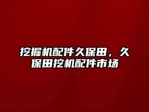 挖掘機(jī)配件久保田，久保田挖機(jī)配件市場(chǎng)