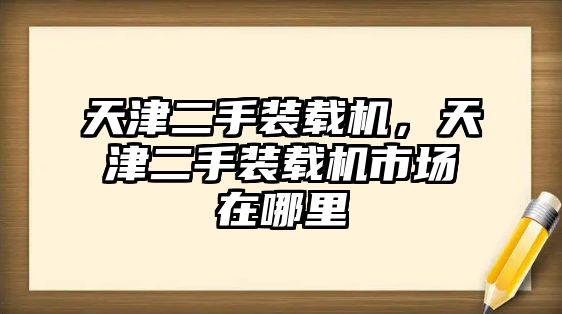 天津二手裝載機(jī)，天津二手裝載機(jī)市場(chǎng)在哪里