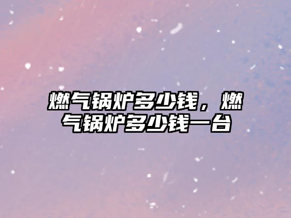 燃?xì)忮仩t多少錢，燃?xì)忮仩t多少錢一臺(tái)