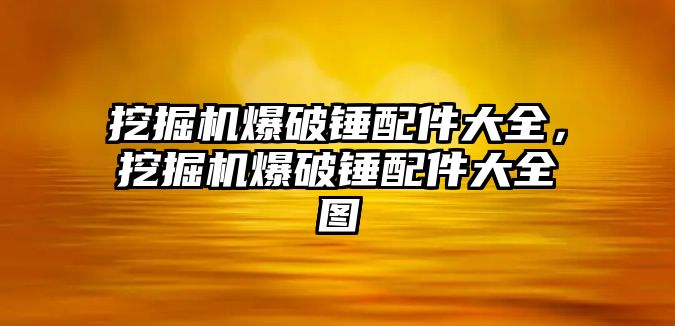 挖掘機(jī)爆破錘配件大全，挖掘機(jī)爆破錘配件大全圖