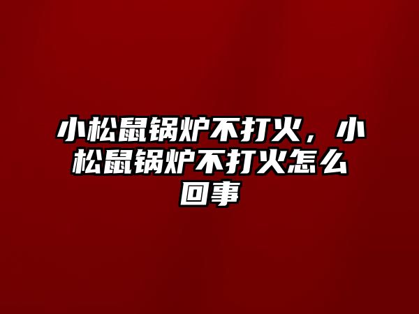 小松鼠鍋爐不打火，小松鼠鍋爐不打火怎么回事