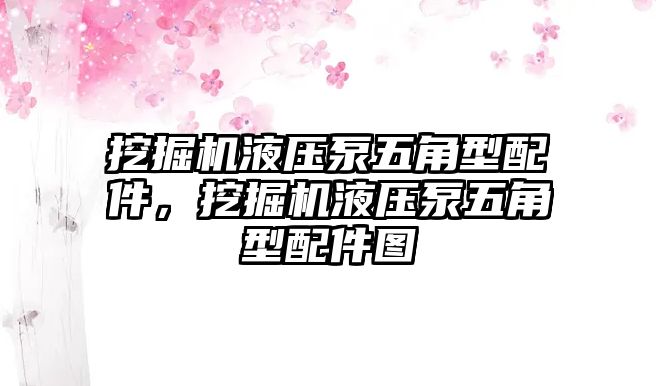 挖掘機(jī)液壓泵五角型配件，挖掘機(jī)液壓泵五角型配件圖