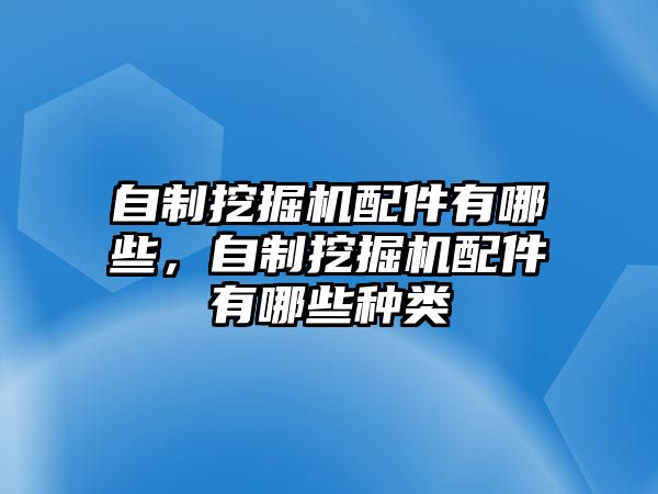 自制挖掘機(jī)配件有哪些，自制挖掘機(jī)配件有哪些種類