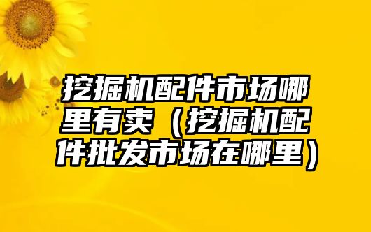 挖掘機配件市場哪里有賣（挖掘機配件批發(fā)市場在哪里）