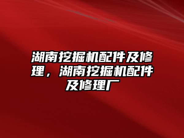 湖南挖掘機(jī)配件及修理，湖南挖掘機(jī)配件及修理廠