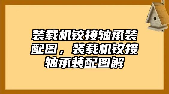 裝載機鉸接軸承裝配圖，裝載機鉸接軸承裝配圖解