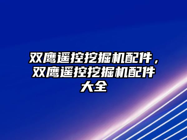 雙鷹遙控挖掘機(jī)配件，雙鷹遙控挖掘機(jī)配件大全