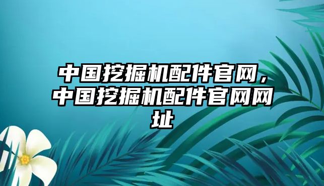 中國挖掘機配件官網，中國挖掘機配件官網網址