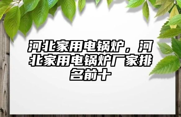 河北家用電鍋爐，河北家用電鍋爐廠家排名前十