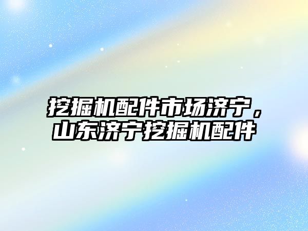 挖掘機配件市場濟寧，山東濟寧挖掘機配件