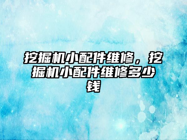 挖掘機小配件維修，挖掘機小配件維修多少錢