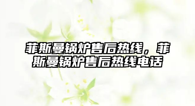 菲斯曼鍋爐售后熱線，菲斯曼鍋爐售后熱線電話