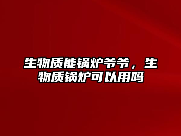 生物質能鍋爐爺爺，生物質鍋爐可以用嗎