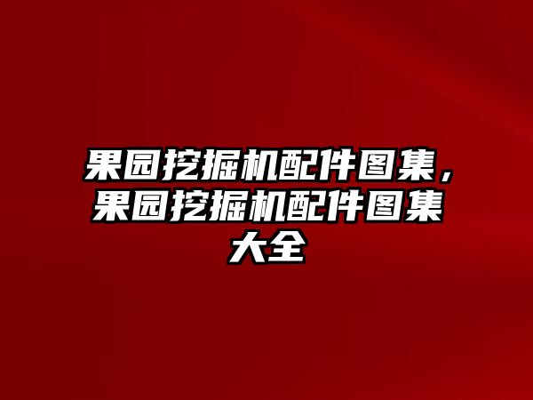 果園挖掘機(jī)配件圖集，果園挖掘機(jī)配件圖集大全