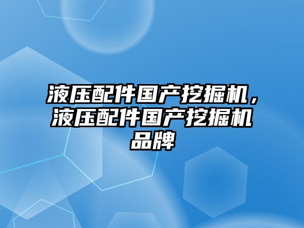 液壓配件國產挖掘機，液壓配件國產挖掘機品牌