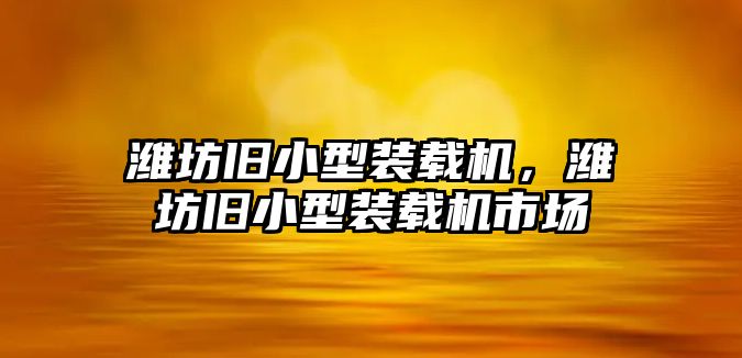 濰坊舊小型裝載機(jī)，濰坊舊小型裝載機(jī)市場(chǎng)