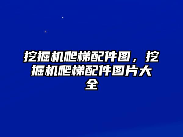 挖掘機爬梯配件圖，挖掘機爬梯配件圖片大全