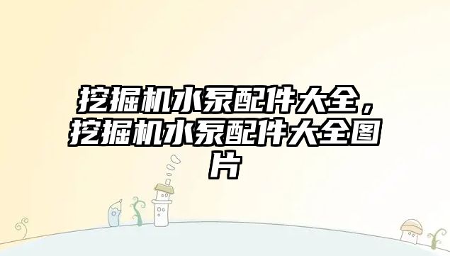 挖掘機水泵配件大全，挖掘機水泵配件大全圖片