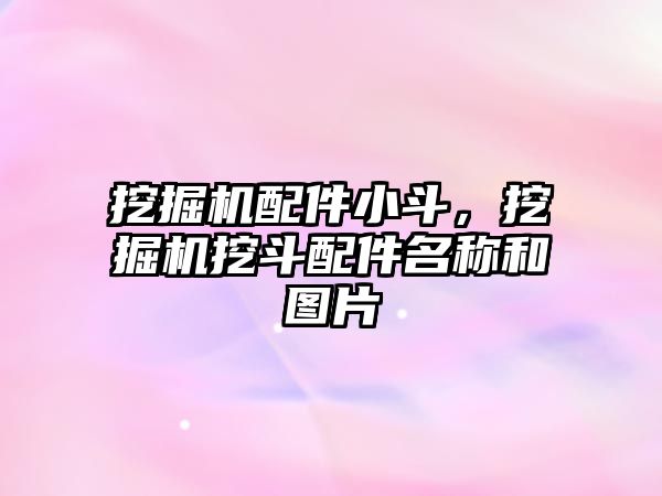 挖掘機配件小斗，挖掘機挖斗配件名稱和圖片