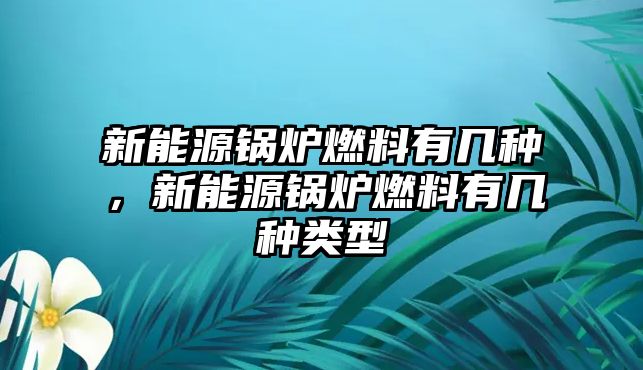 新能源鍋爐燃料有幾種，新能源鍋爐燃料有幾種類(lèi)型