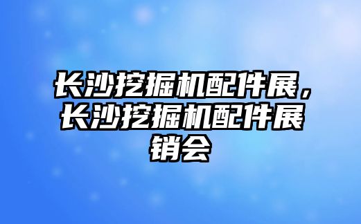 長沙挖掘機配件展，長沙挖掘機配件展銷會