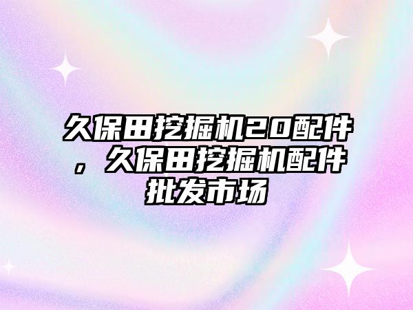 久保田挖掘機20配件，久保田挖掘機配件批發(fā)市場