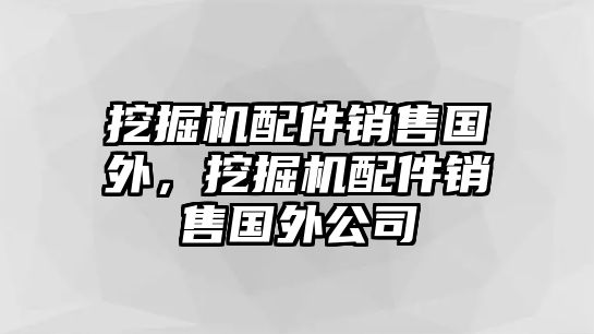 挖掘機(jī)配件銷售國(guó)外，挖掘機(jī)配件銷售國(guó)外公司